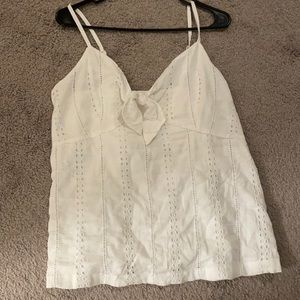 Eyelet tank top